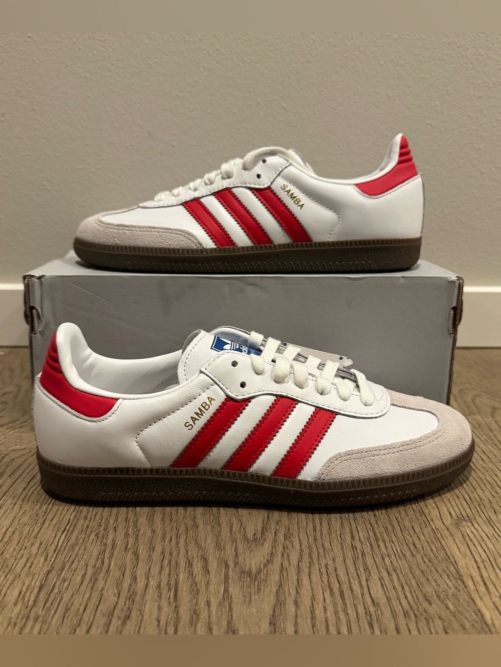 Adidas Samba OG White Better Scarlet Red